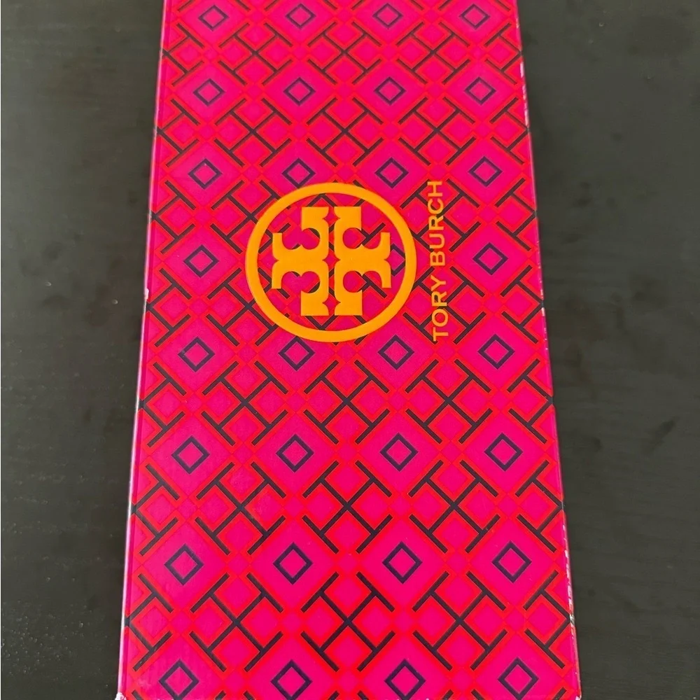 Tory Burch Claire Quilted Ballet Flat Nappa Leather New Porcelain size 7